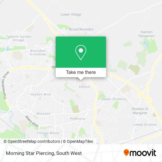 Morning Star Piercing map