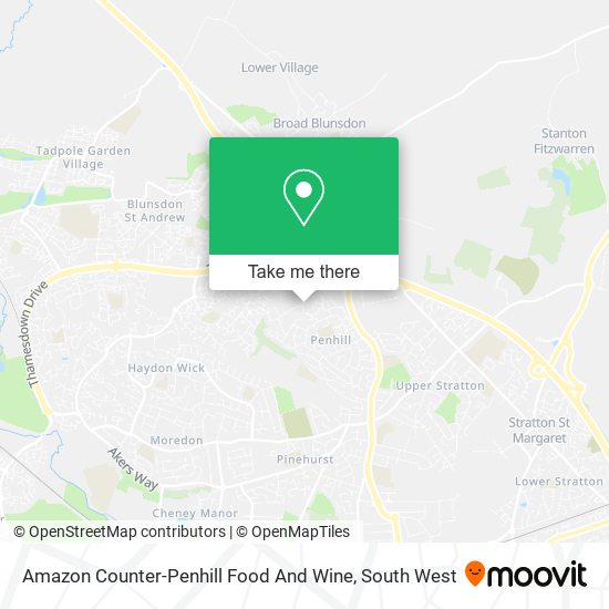 Amazon Counter-Penhill Food And Wine map
