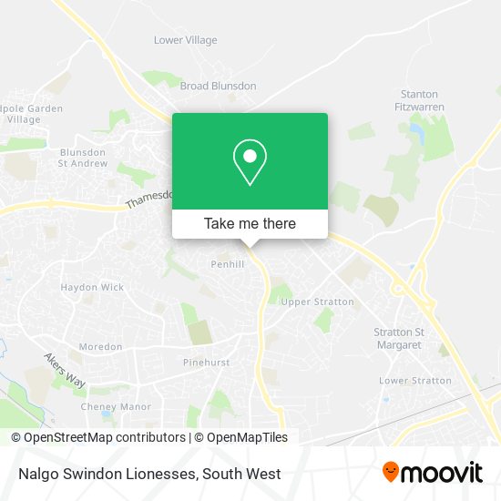 Nalgo Swindon Lionesses map