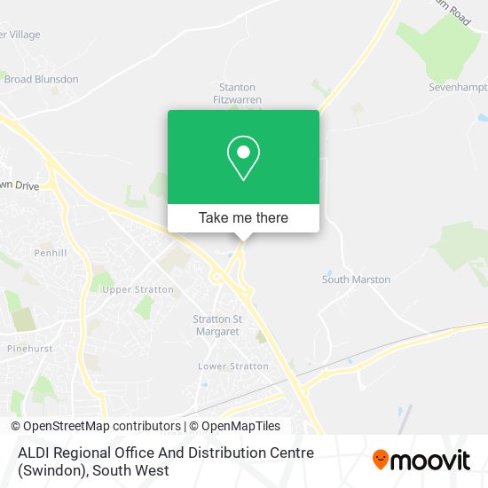 ALDI Regional Office And Distribution Centre (Swindon) map