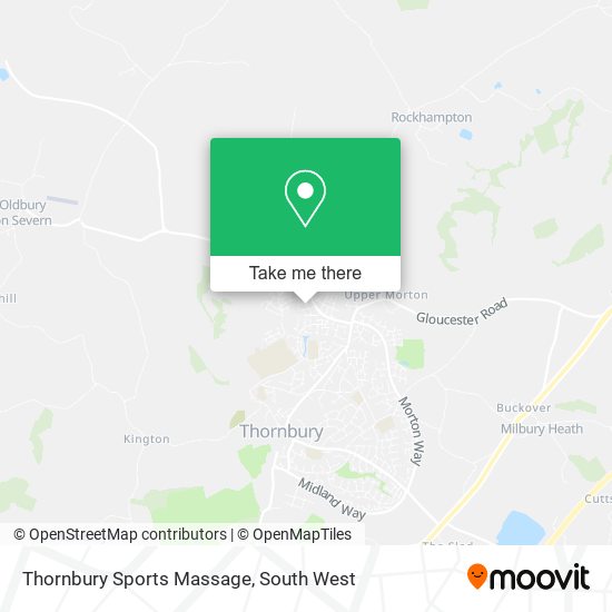 Thornbury Sports Massage map