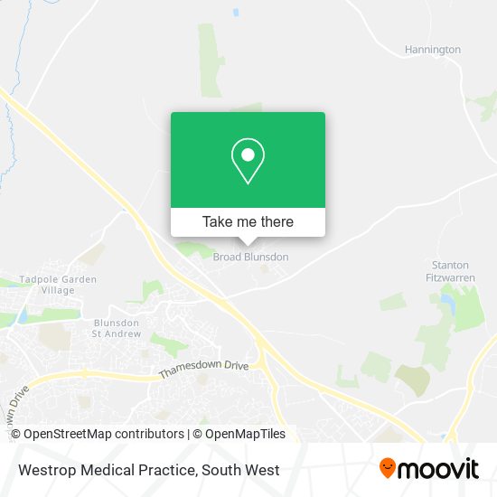 Westrop Medical Practice map
