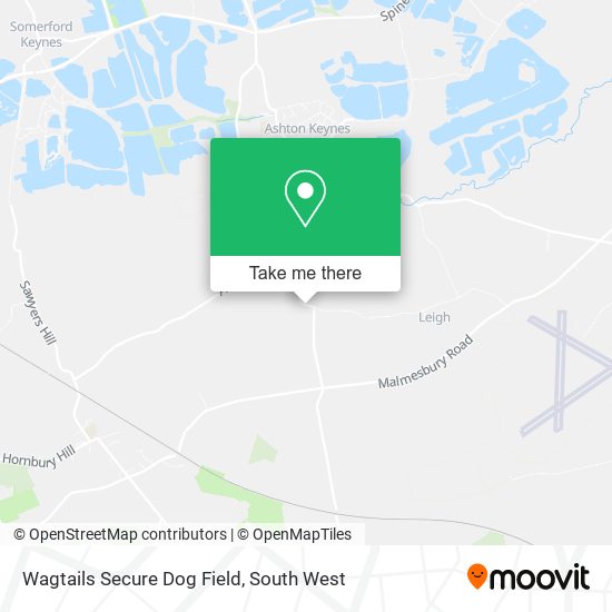 Wagtails Secure Dog Field map