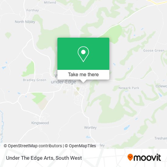 Under The Edge Arts map