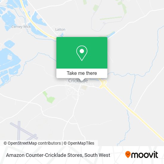 Amazon Counter-Cricklade Stores map