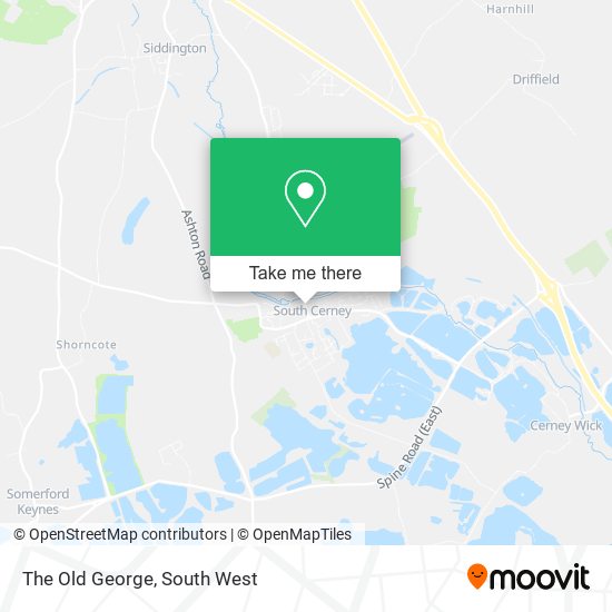 The Old George map