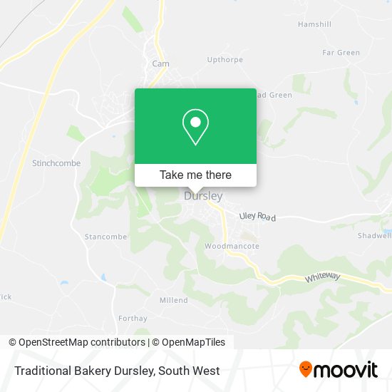 Traditional Bakery Dursley map