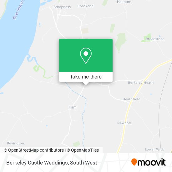 Berkeley Castle Weddings map