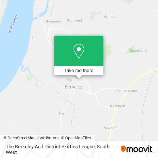 The Berkeley And District Skittles League map