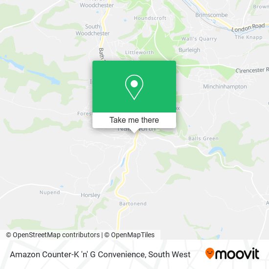 Amazon Counter-K 'n' G Convenience map