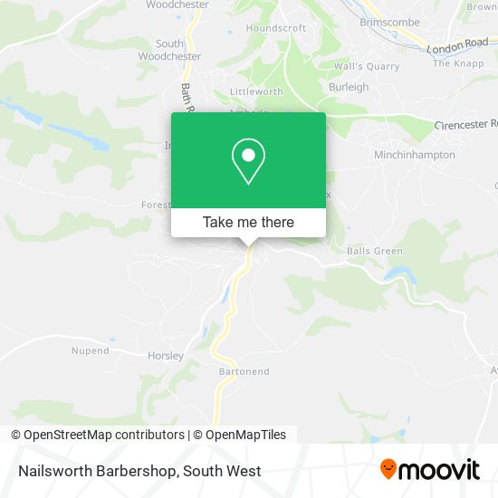 Nailsworth Barbershop map