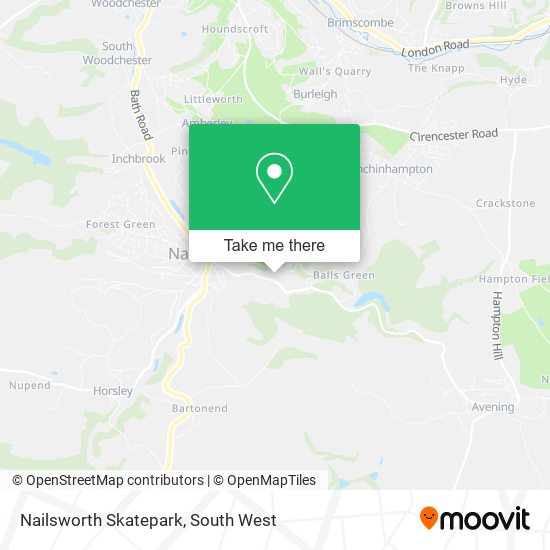 Nailsworth Skatepark map