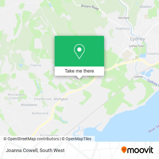 Joanna Cowell map