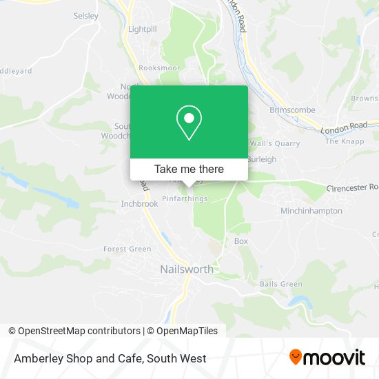 Amberley Shop and Cafe map