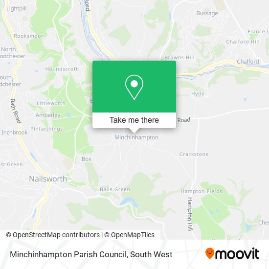 Minchinhampton Parish Council map