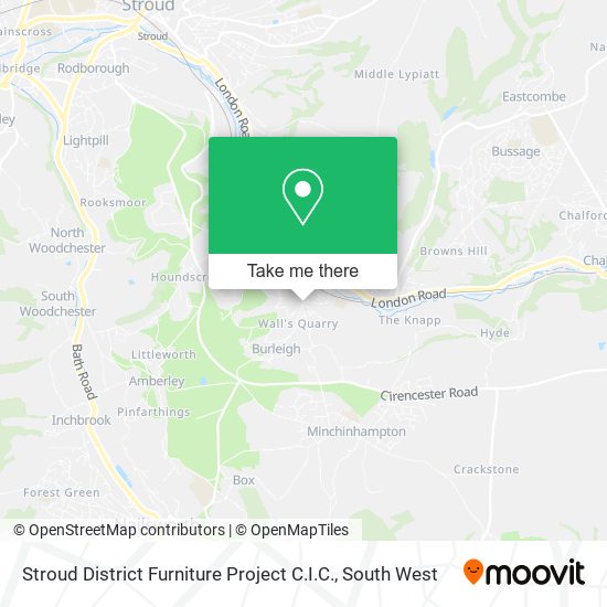 Stroud District Furniture Project C.I.C. map