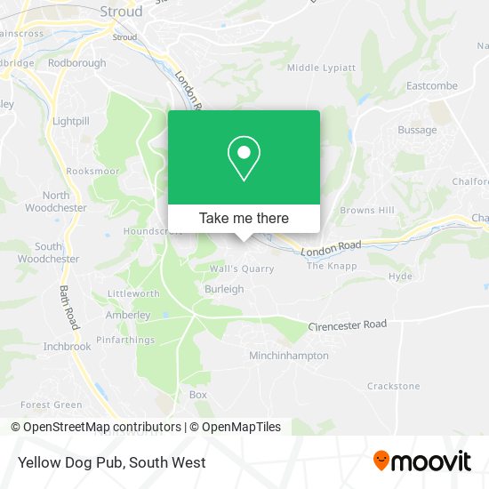 Yellow Dog Pub map