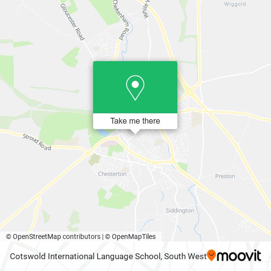 Cotswold International Language School map