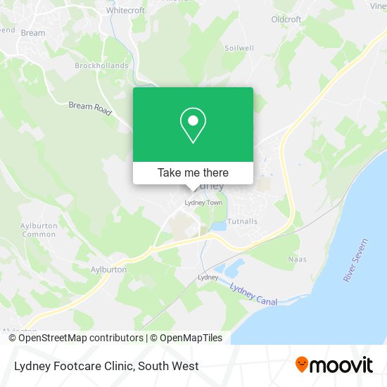 Lydney Footcare Clinic map