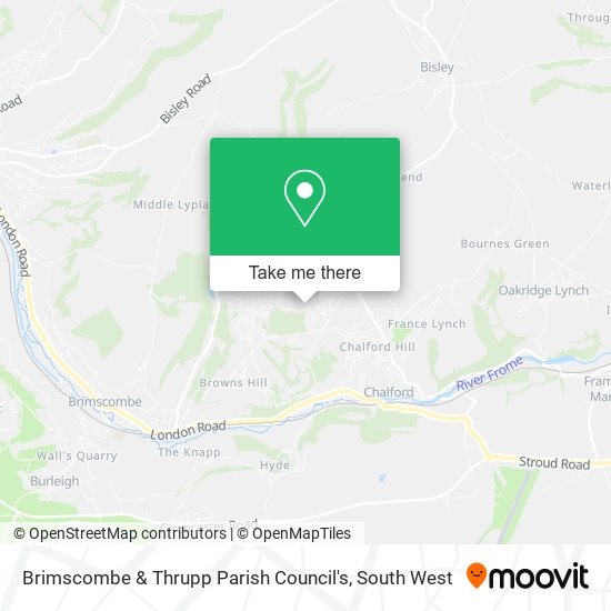 Brimscombe & Thrupp Parish Council's map