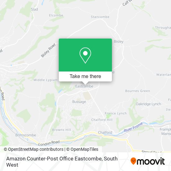 Amazon Counter-Post Office Eastcombe map