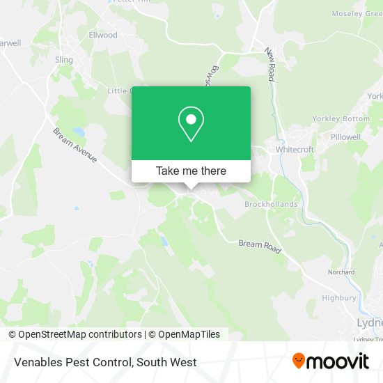 Venables Pest Control map