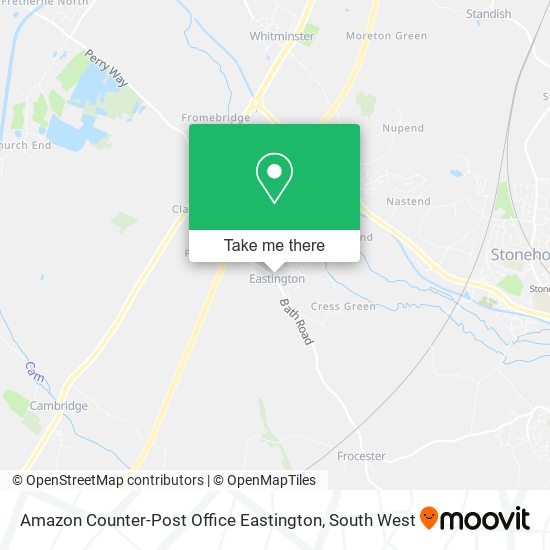 Amazon Counter-Post Office Eastington map