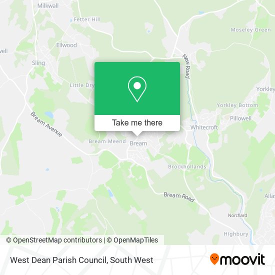 West Dean Parish Council map