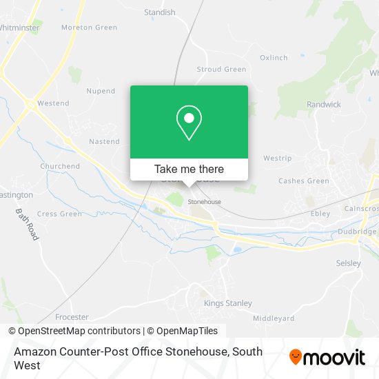 Amazon Counter-Post Office Stonehouse map