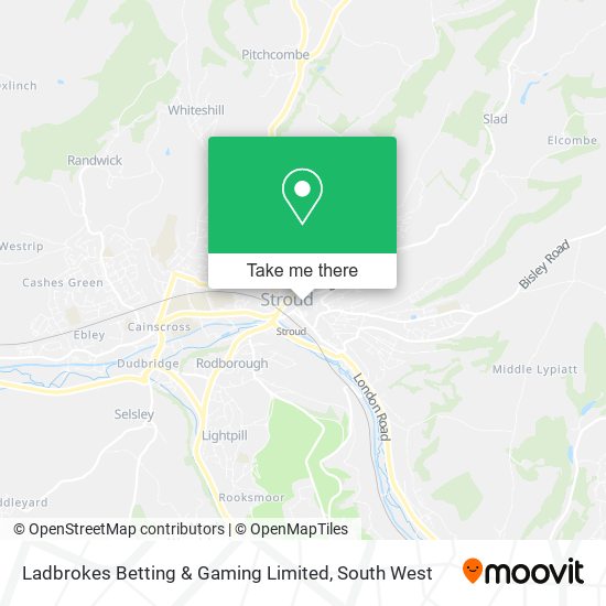 Ladbrokes Betting & Gaming Limited map