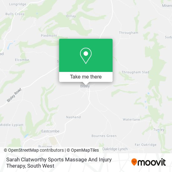 Sarah Clatworthy Sports Massage And Injury Therapy map