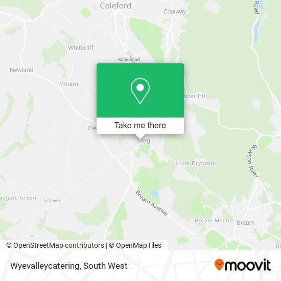 Wyevalleycatering map