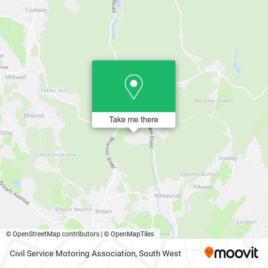 Civil Service Motoring Association map