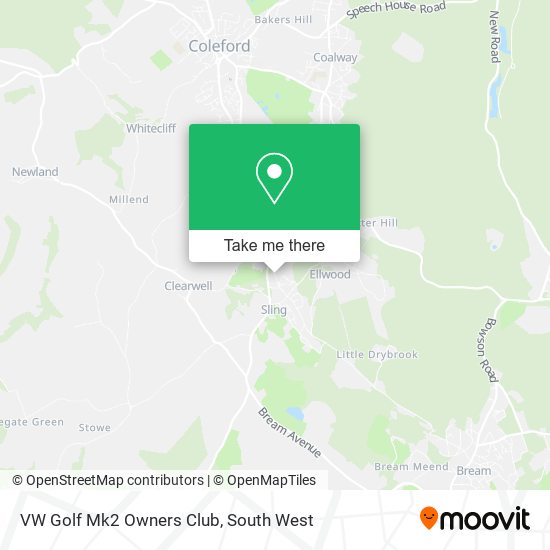 VW Golf Mk2 Owners Club map