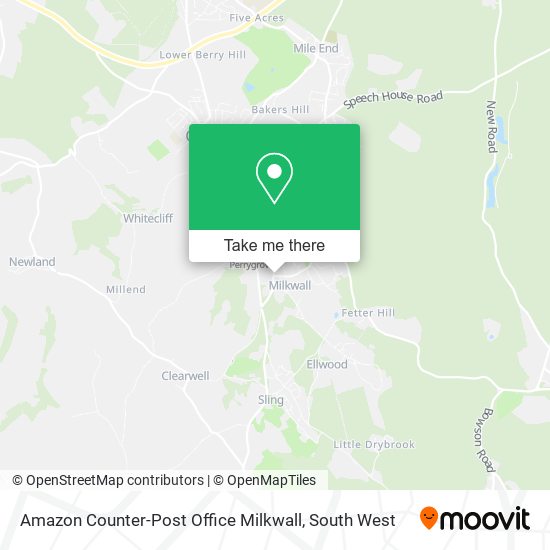Amazon Counter-Post Office Milkwall map