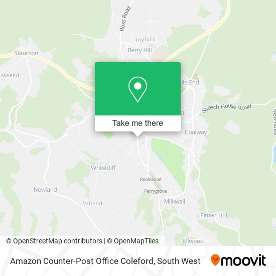 Amazon Counter-Post Office Coleford map