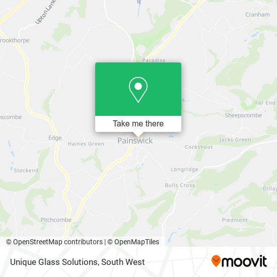 Unique Glass Solutions map