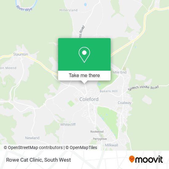 Rowe Cat Clinic map