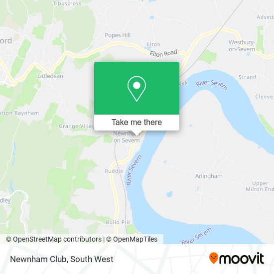 Newnham Club map