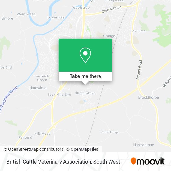 British Cattle Veterinary Association map