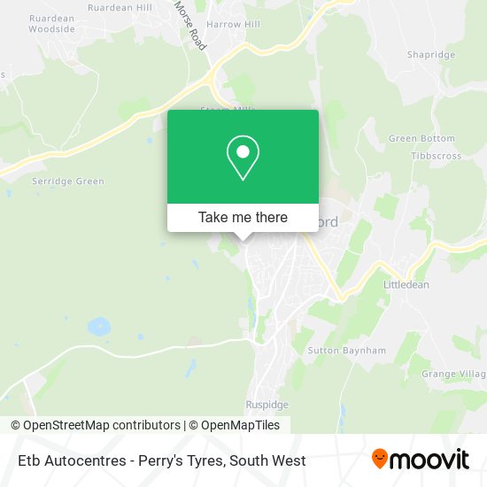 Etb Autocentres - Perry's Tyres map