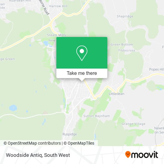 Woodside Antiq map