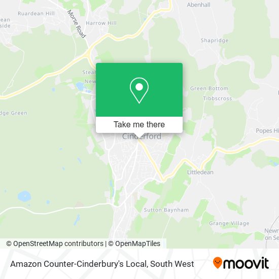 Amazon Counter-Cinderbury's Local map