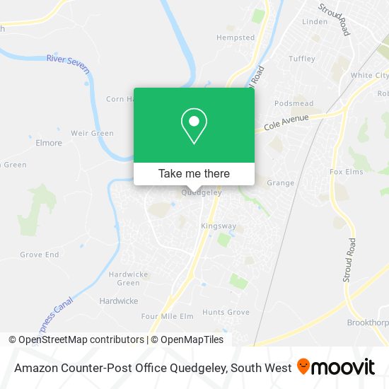 Amazon Counter-Post Office Quedgeley map