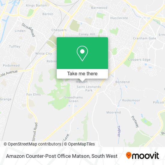 Amazon Counter-Post Office Matson map
