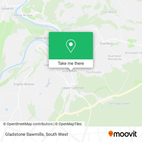 Gladstone Sawmills map