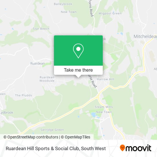 Ruardean Hill Sports & Social Club map