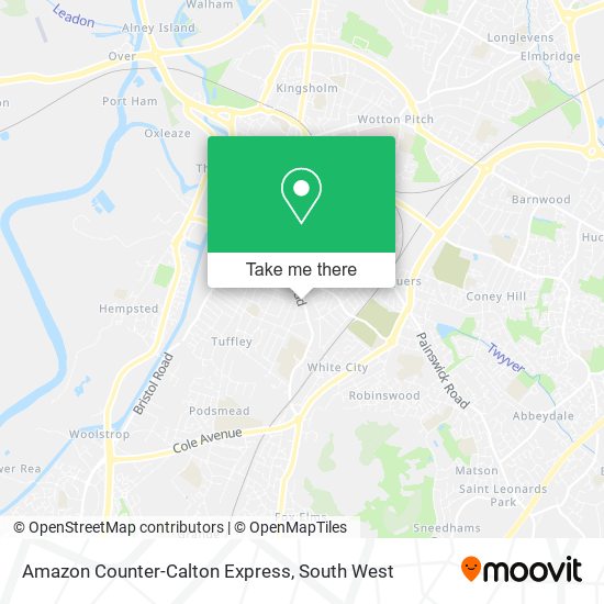 Amazon Counter-Calton Express map