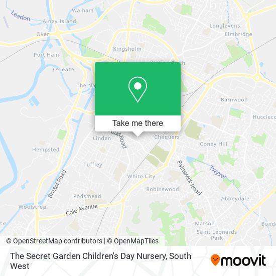 The Secret Garden Children's Day Nursery map