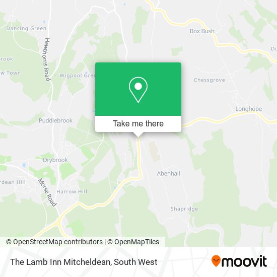 The Lamb Inn Mitcheldean map